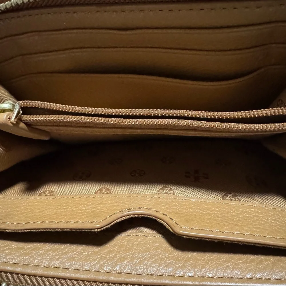 Tory Burch Brown Leather Wallet Clutch - Picture 6 of 6